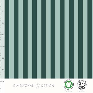 Vertical evergreen/dusty mint - tricot