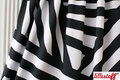 Black stripes - tricot